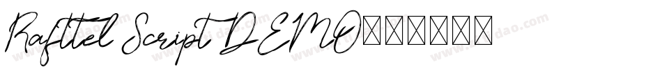 Rafttel Script DEMO字体转换